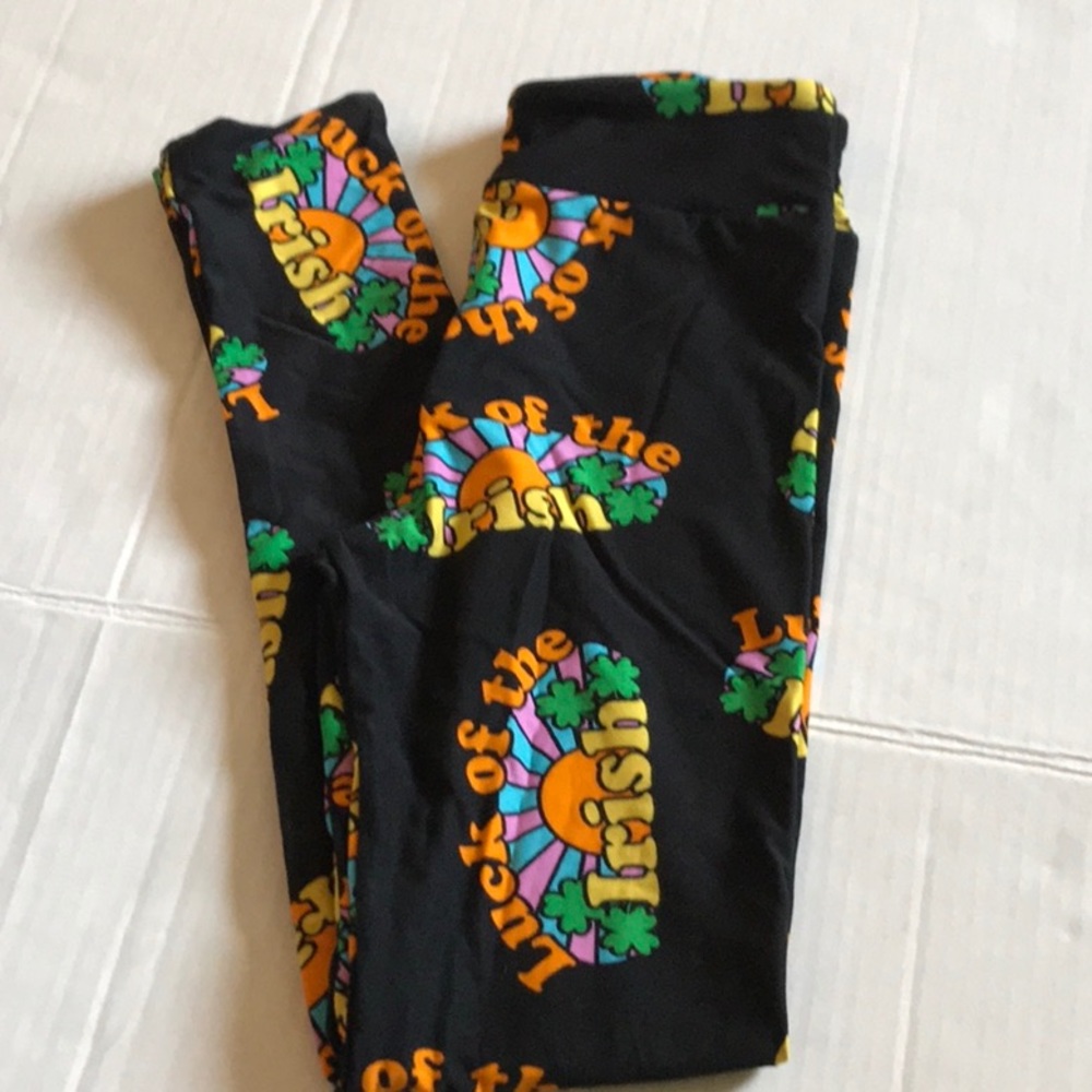 Lularoe size a Tween st Patrick’s day leggings